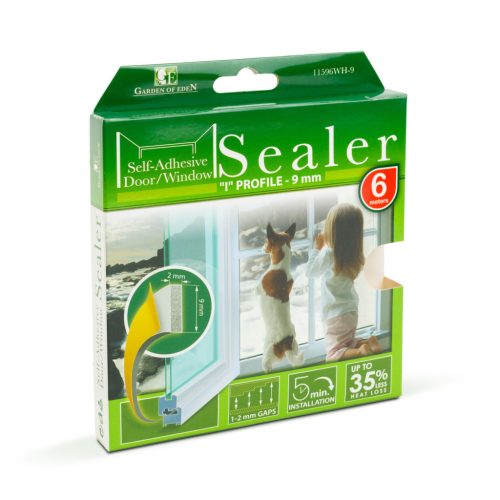 Garden Of Eden Öntapadós ajtó- ablakszigetelő "I" profil - 6 m fehér 9 mm (11596WH-9)