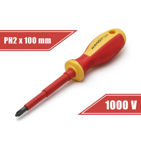 Handy Csavarhúzó - PH2 x 6 x 100 mm - 1000V-ig szigetelt (10569)