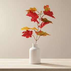 Őszi dekoráció - falevél - 30 cm - leszúrható (59000)