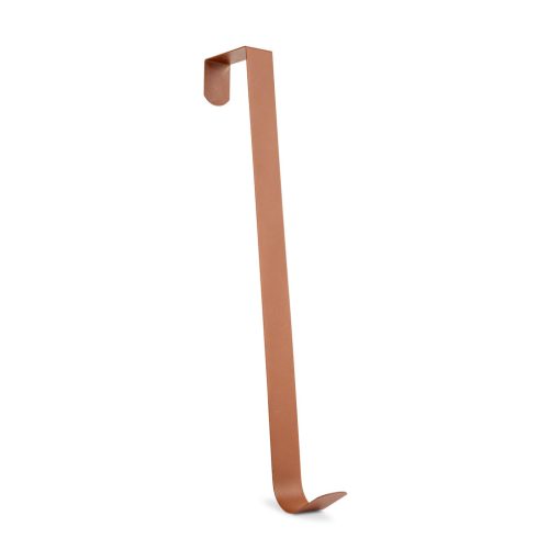 Őszi dekoráció - ajtódísz tartó - 30 cm - fém - matt barna (59005)