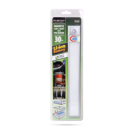 Phenom LED világítás mozgásérzékelővel - Akkumulátoros, mágneses - 30 cm (55840A)