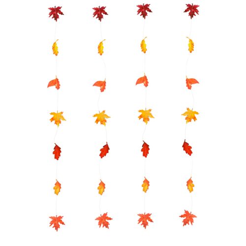 Őszi dekoráció - hulló falevelek - felakasztható - 2,1 m - 4 db / csomag (59009)