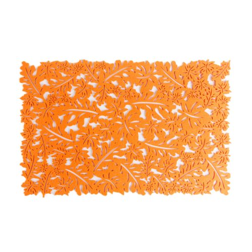 Őszi dekoráció - alátét - filc, narancssárga - 44,5 x 28,5 cm (59011A)