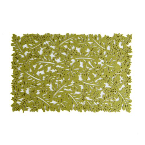 Őszi dekoráció - alátét - filc, zöld - 44,5 x 28,5 cm (59011B)