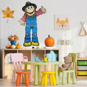   Őszi dekoráció - Madárijesztő - mozgatható végtagokkal - papír - 91,4 cm (59020)