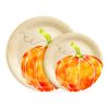 Papírtányér szett - tökös - 2 méret - 12 db / csomag (59035)
