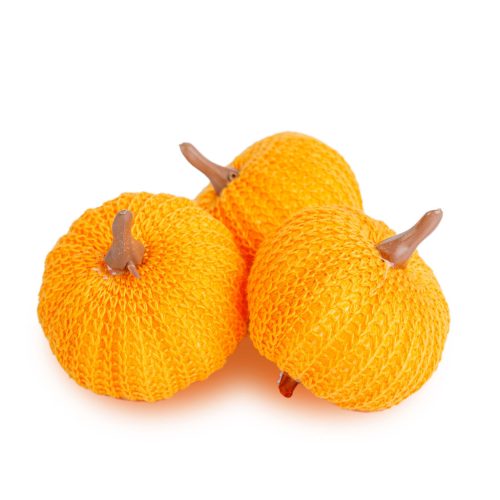 Őszi dekoráció - tök szett - csipeszes - narancssárga - 3 db / csomag (59038)