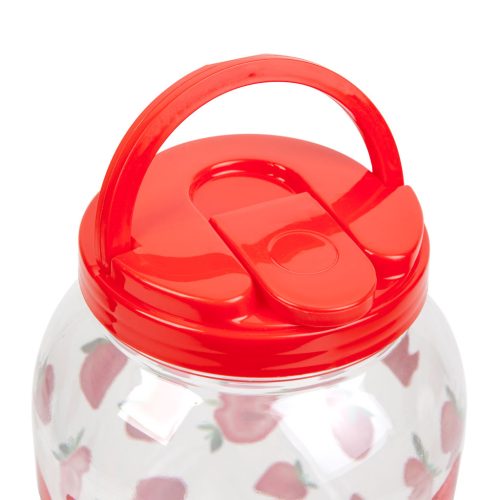 Family Italadagoló csappal, műanyag pohárszettel - 3,8 l - epres (57243G)