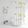 Family Zuhanyfüggöny - 3 féle - kék, tavasz, kockás mintás - 180 x 180 cm (11526B)