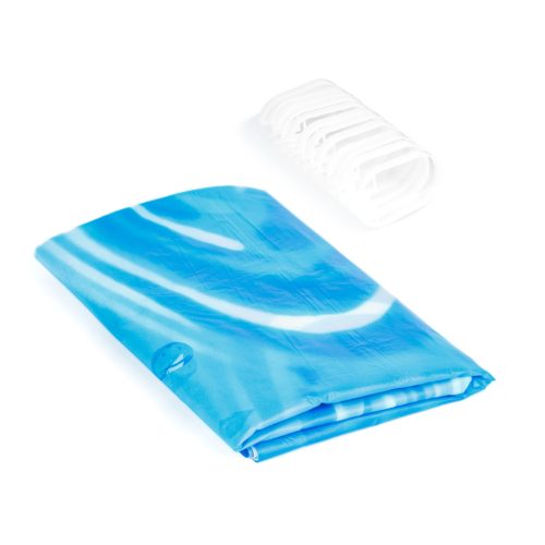 Family Zuhanyfüggöny - 3 féle - kék, tavasz, kockás mintás - 180 x 180 cm (11526B)