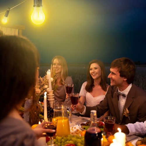 Phenom Akasztható szolár lámpa - villanykörte alakú - USB-C - 100 lumen - 400 mAh (18585)