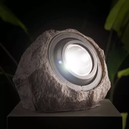 Garden Of Eden LED-es kültéri szolár lámpa - szikla, kő - fehér SMD LED - 20 x 12 x 16 cm (11389C)
