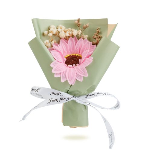 Műnövény dekoráció - napraforgó - 17 x 11 x 3 cm (11978A)