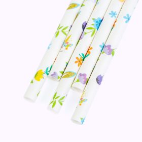   Family Papír szívószál - virág - 197 x 6 mm - 25 db / csomag (57609)