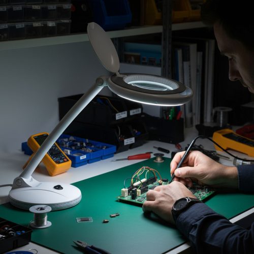 Handy LED lámpa - nagyító lencsével - 4" - 100 mm (10796L)