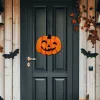 Halloween-i dekoráció - tök - akasztható - fa - 30 x 25 cm (56573)