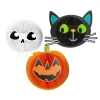 Halloween-i dekoráció - lampion szett - tök, macska, koponya - papír - 20 cm - 3 db / csomag (56584)