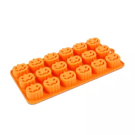   Halloween-i jégkockakészítő szilikon - 18 db tök - 21 x 11 cm (56591)