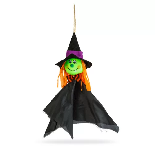 Halloween-i dekoráció - felakasztható - boszorkány - 48 x 44 cm (56594A)