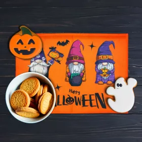   Halloween-i dekoráció - tányéralátét - manós - 46 x 32,5 cm (56597)