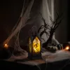 Halloween-i világító dekoráció - boszorkány - sárga LED - 17,5 x 6,3 x 6,3 cm - 3 x LR44 (56600A)