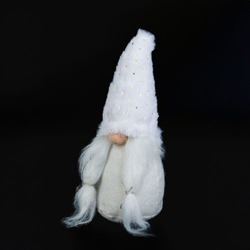 Textil dekoráció - manó - 22 x 8 x 8 cm (59506)