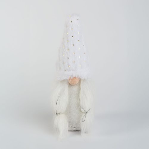 Textil dekoráció - manó - 22 x 8 x 8 cm (59506)