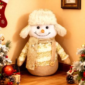 Karácsonyi dekoráció - hóember - 20 cm (59521)