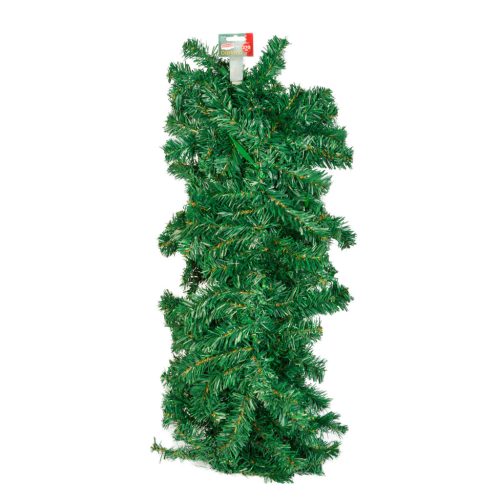 Fenyő girland - sötét zöld - 270 cm - PVC (56450)
