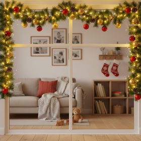 Fenyő girland - zöld - 270 cm - PET (56451)