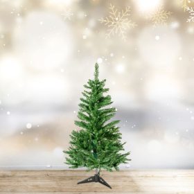 Műfenyő - 90 cm - Nordmann - PVC - sötétzöld (56486B)