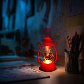   Karácsonyi dekoráció - lámpás - Mikulás - piros - 16,5 x 7 cm - 3 x LR44 (59719A)