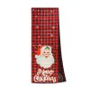Karácsonyi dekoráció - asztalterítő futó - Mikulás - 183 x 33 cm (59732A)