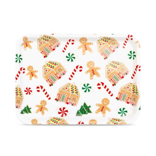 Karácsonyi tálca - műanyag - 36 x 26 cm (59750)