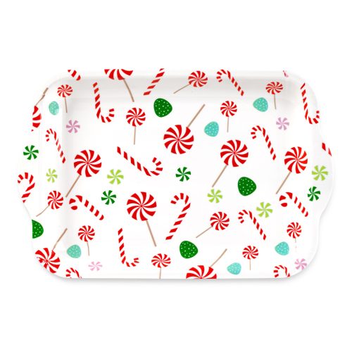 Karácsonyi tálca - műanyag - 34 x 23 cm (59751)