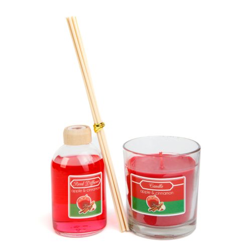 Vog Und Arths Illatgyertya és illatosító szett - alma  és  fahéj - 120 g + 100 ml (58800A)