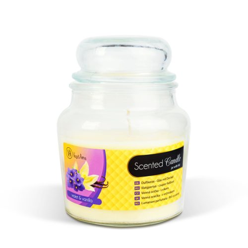 Vog Und Arths Illatgyertya - csupor fedővel - ibolya  és  vanília - 310 g (58805C)