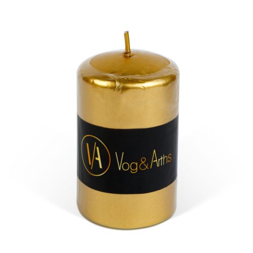 Vog Und Arths Gyertya - arany, illatmentes - 130 g (58807B)