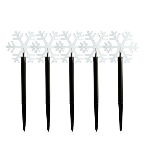 Garden Of Eden Karácsonyi lámpa - 5 LED - jégkristály - 34,5 cm - melegfehér - 3 X AA (59764)