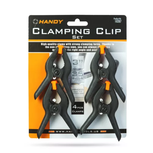 Handy Szorító csipesz szett - fekete - 4 db / csomag (10287)