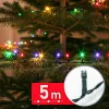 Fényfüzér - 5 m - színes - 100 LED - 220-240V - 6W - zöld kábel (59766)