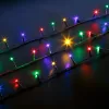 Fényfüzér - 5 m - színes - 100 LED - 220-240V - 6W - zöld kábel (59766)