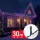 Fényfüzér - 30 m - színes - 600 LED - 220-240V - 6W - zöld kábel (59769)