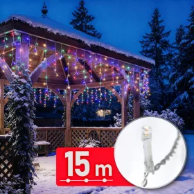   Fényfüzér - 15 m - 600 LED - 220-240V - 6W - átlátszó kábel (59770)