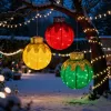 Világító dekoráció - gömbdísz - 60 LED - 60 x 83 cm - arany - 100-200V AC (59772A)