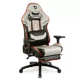   Bemada Gamer szék párnával - szürke/fekete/piros- 84 x 52 / 48 x 50 cm (BMD1118B)