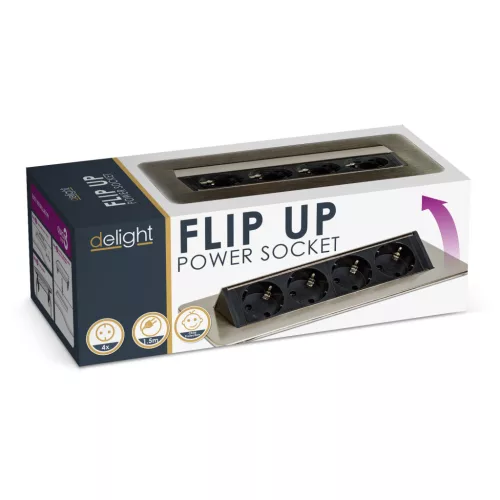 Delight Rejtett elosztó - 4-es - Felnyíló kivitel - szálcsiszolt (20446B)