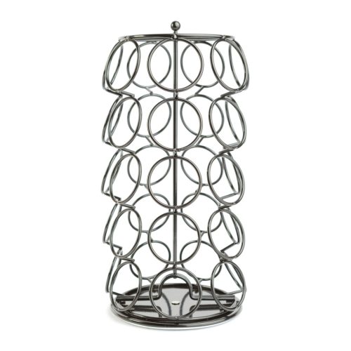 Bewello Fém kávékapszula tartó - 35 db Dolce Gusto kapszulához - 165 x 165 x 320 mm - fekete (BW0997)