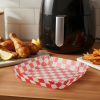 Bewello Air fryer sütőpapír - olaj nélküli sütőhöz - kockás, négyzet - 20 cm - 50 db / csomag (BW1030A)
