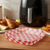 Bewello Air fryer sütőpapír - olaj nélküli sütőhöz - kockás, négyzet - 23 cm - 50 db / csomag (BW1030B)
